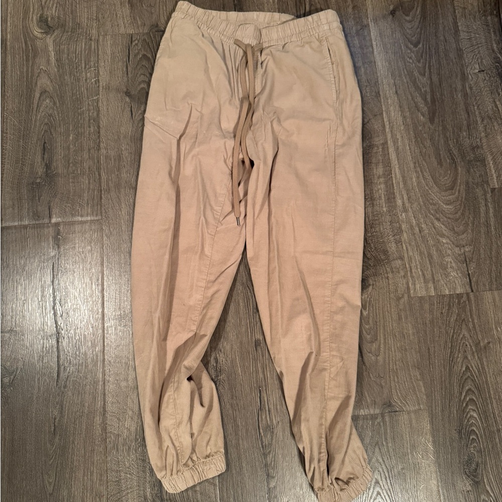 American Eagle Outfitters Tan Corduroy Joggers